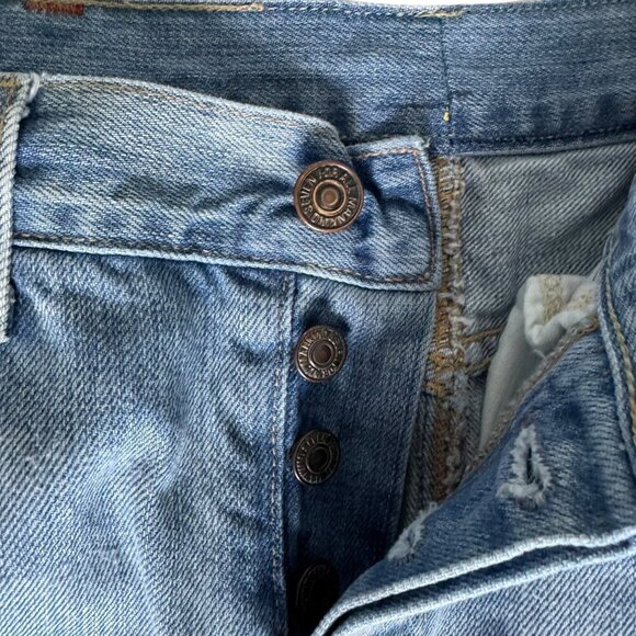 Vintage y2k 7 for all Mankind Blue Distressed Denim Jeans western Maxi Skirt 27 - Picture 6 of 11